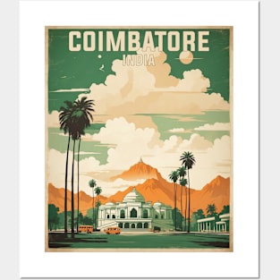 Coimbatore India Vintage Tourism Travel Posters and Art